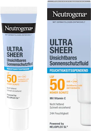 Sunscreen facial fluid, ultra-sheer moisturizing, SPF 50, 50 ml