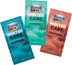 Balea MEN Gift Set Festive Winter Care Face Masks 3pcs, 48ml