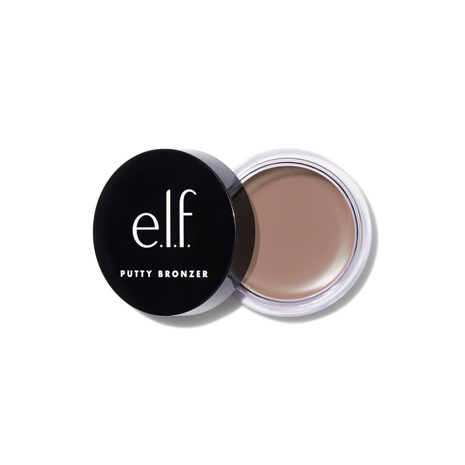 e.l.f. e.l.f. Putty Bronzer, Creamy & Highly Pigmented Formula, Provides a Long-Lasting Tanned Shimmer, with Argan Oil & Vitamin E, Feelin\' Shady, 0.35 oz (10 g)