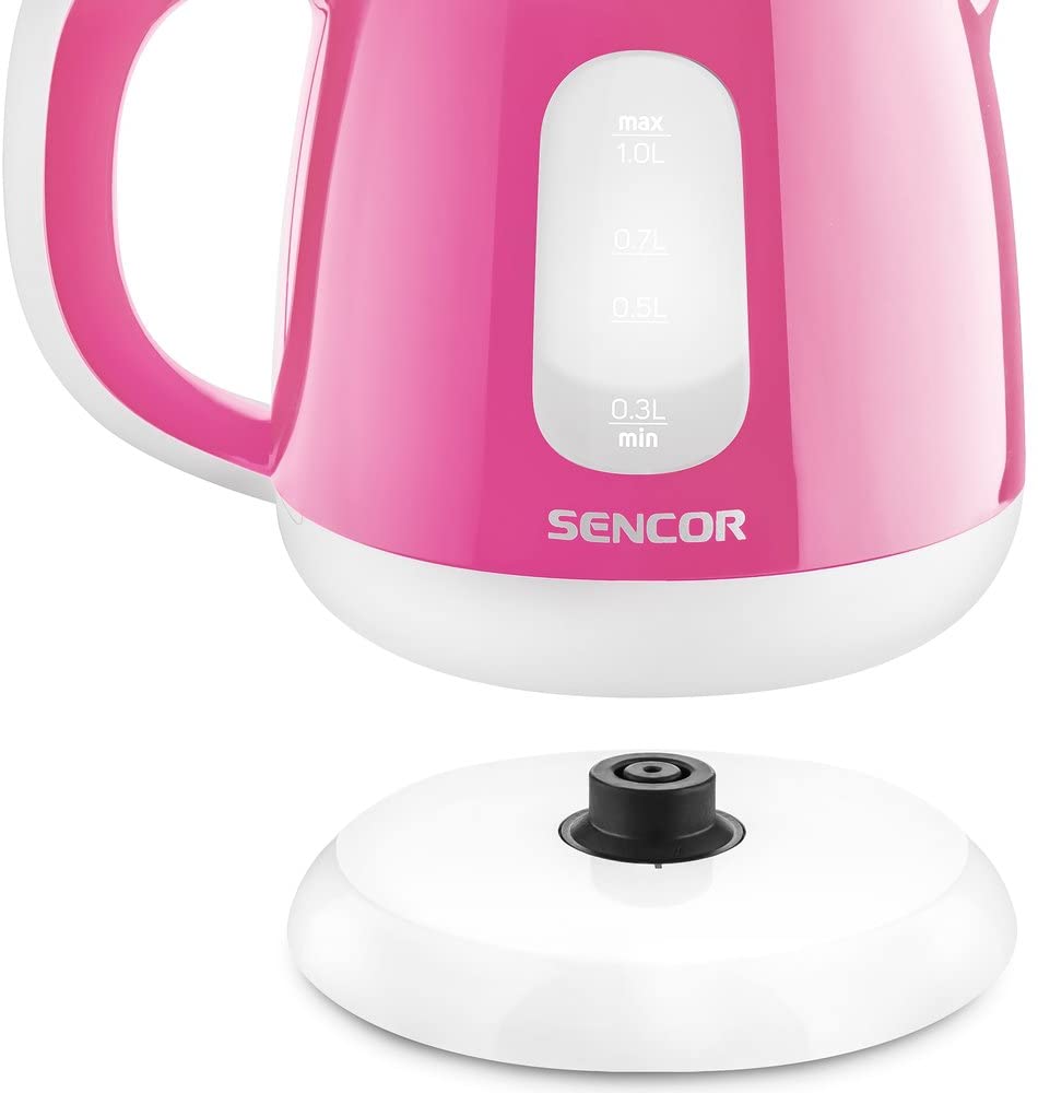 SENCOR SWK 1018RS Kettle with Removable Filter, 1 Litre, Pink, 1 Litre