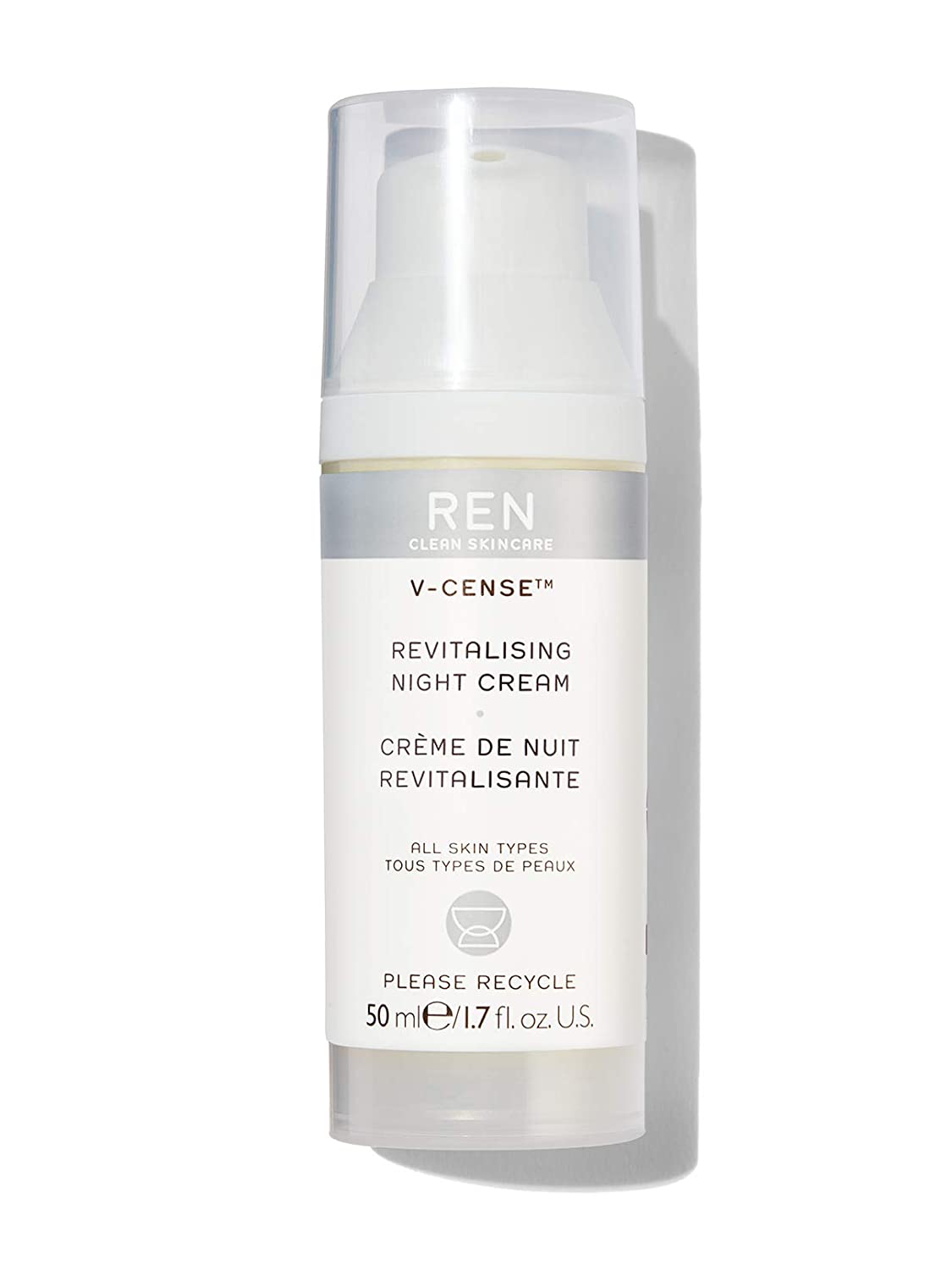 Ren Clean Skincare REN V Cense ™ Revitalising Night Cream 50 ml, ‎weiß