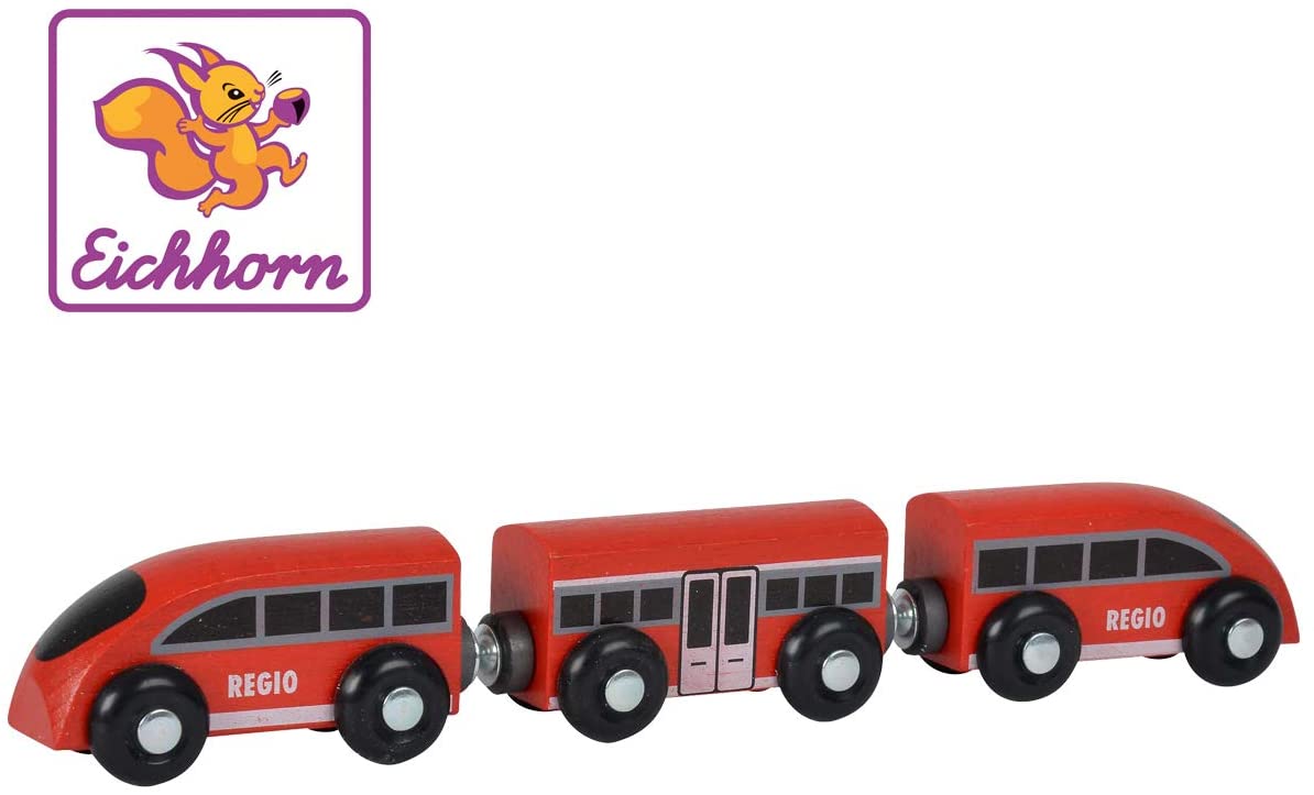 Eichhorn 100001364 Regional Train 24 Cm 3-Piece Set Fsc 100% Certified Beec