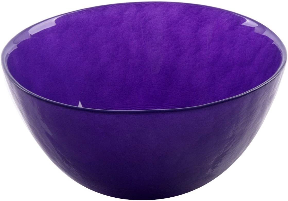 Bohemia Cristal Play of Colors Bowl, Approx. 210 mm in diameter, made of soda-lime sodium