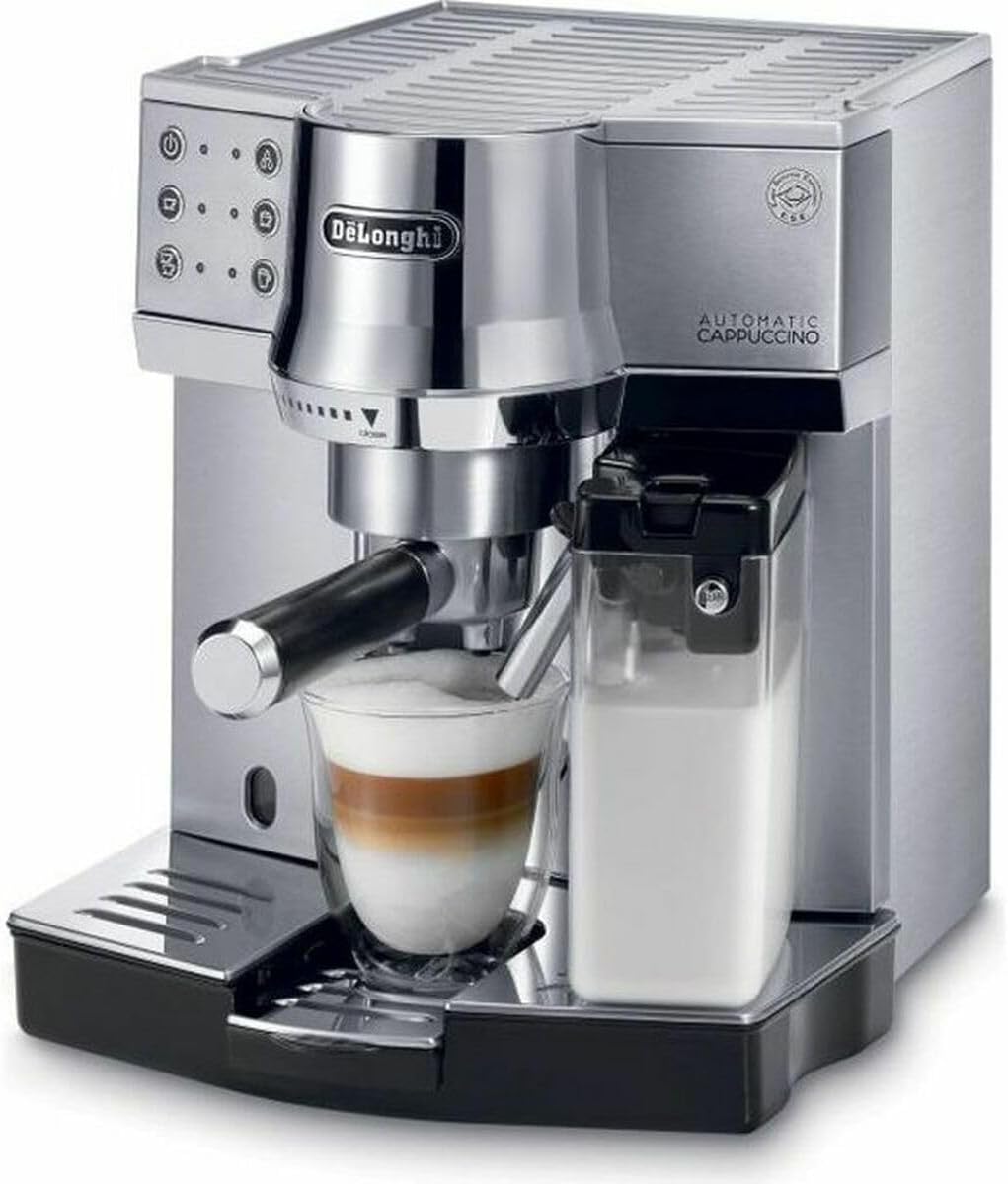 De\'Longhi EC 850.M Espresso Machine / Porta-Filter / IFD Milk Foam System / 15 Bar / Metal, Silver