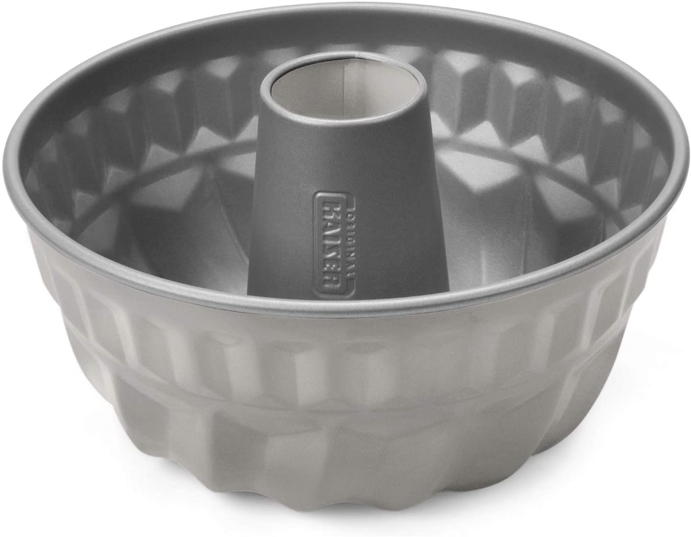 Kaiser Metallic Colour Bundt Cake Tin 22 cm Round Silver Non-Stick Coating Even Browning