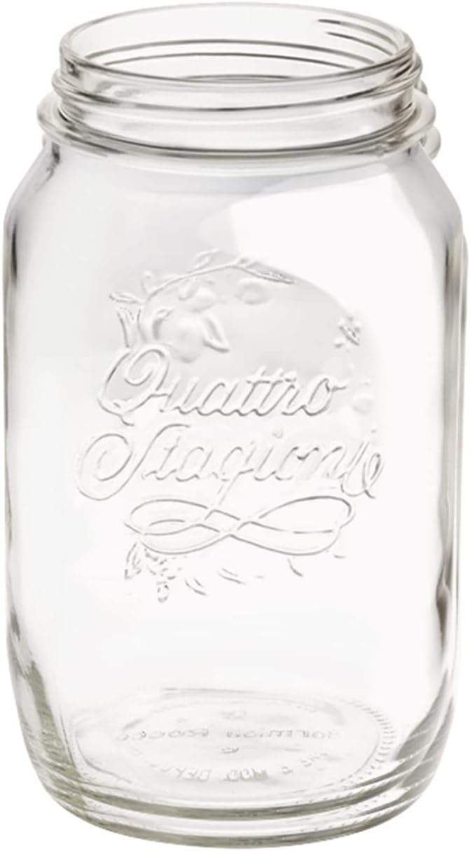 Bormioli Quattro Stagioni Storage Jar 1 L (Pack of 2)