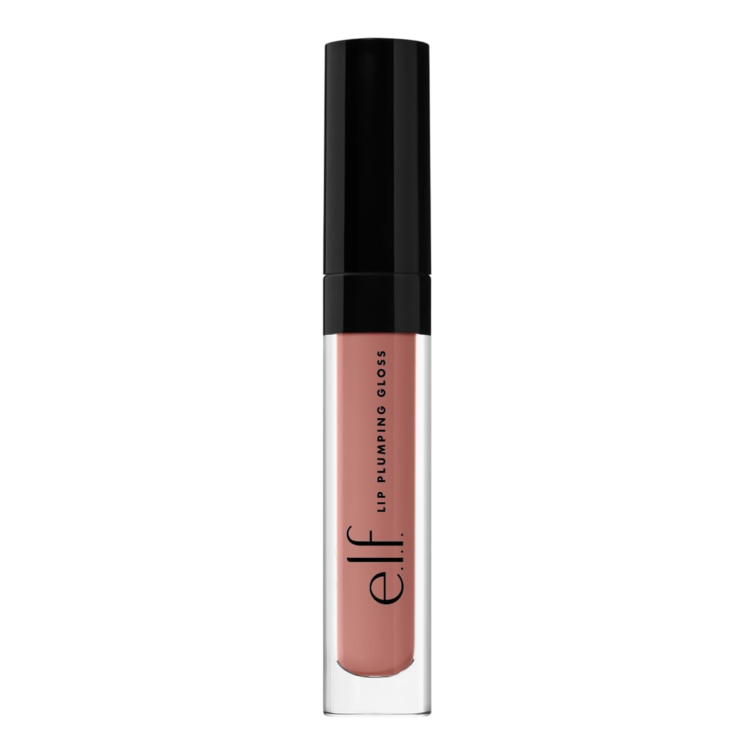 e.l.f. e.l.f. eleven. Lip Plumping Gloss, High Gloss Liquid Lip Color, Provides Fuller Lips and a Fuller Pout, Moisturizing Formula, Vegan & Cruelty Free, Praline, 2.7 ml