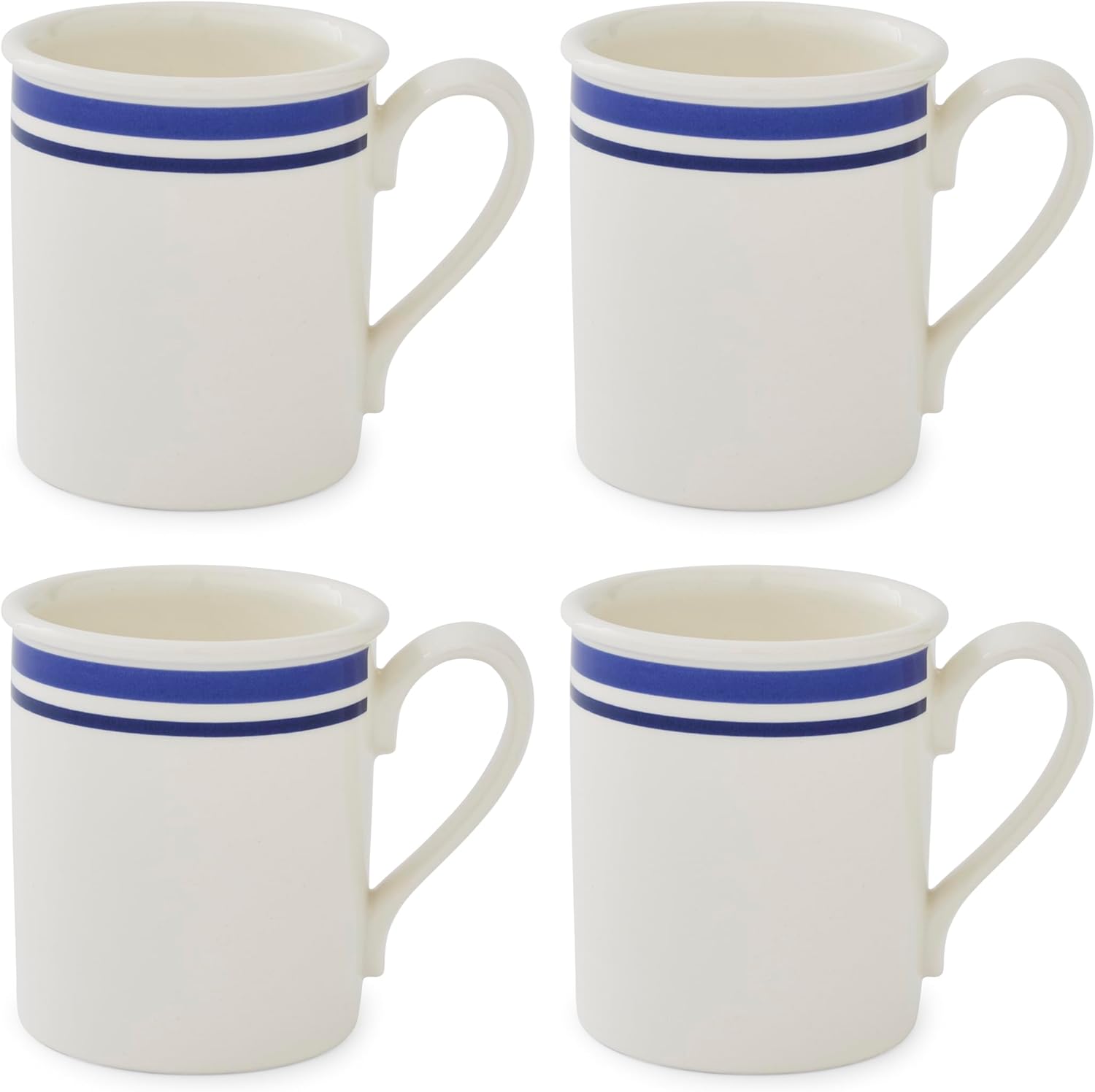 Portmeirion Potter\'s Stripe Breakfast Mugs, Set of 4