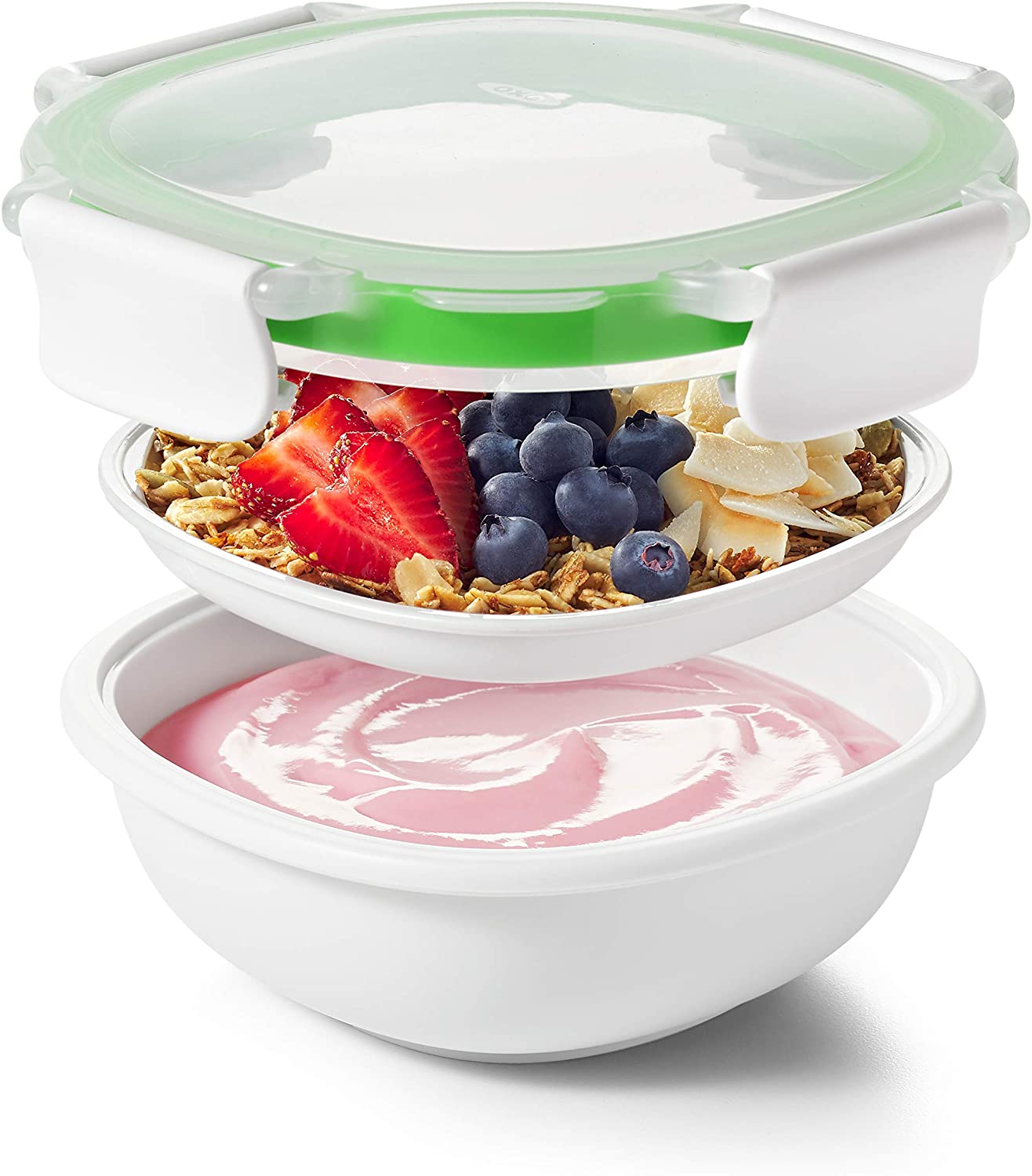 OXO - Good Grips OXO Good Grips Snack Box with Lid – Airtight and Stackable, Clear