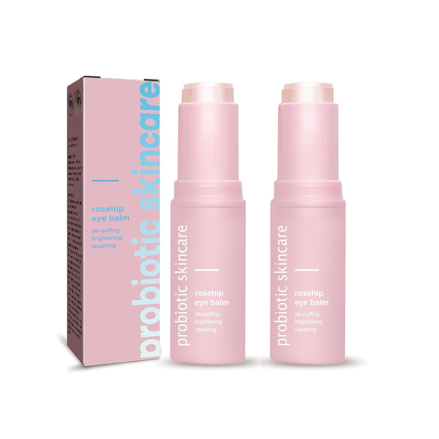Rosehip Eye Stick, Eye Balm Stick, Under Eye Cream Anti Aging, Hydrating Multi Balm for Dark Circles and Puffiness, Eye Balm against Dark Circles and Puffiness, Reduces Wrinkles (2)