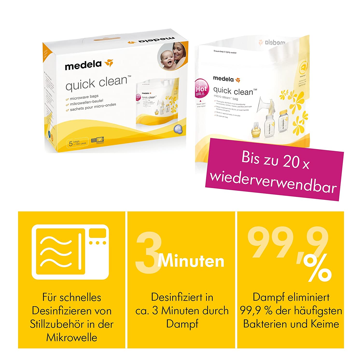 Medela Baby Bottle Slow Flow with Small Teat