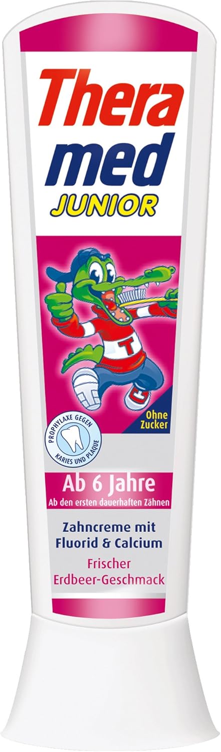 Theramed Junior Toothpaste for Children 6 Years and Over, 75 ml, Pack of 3