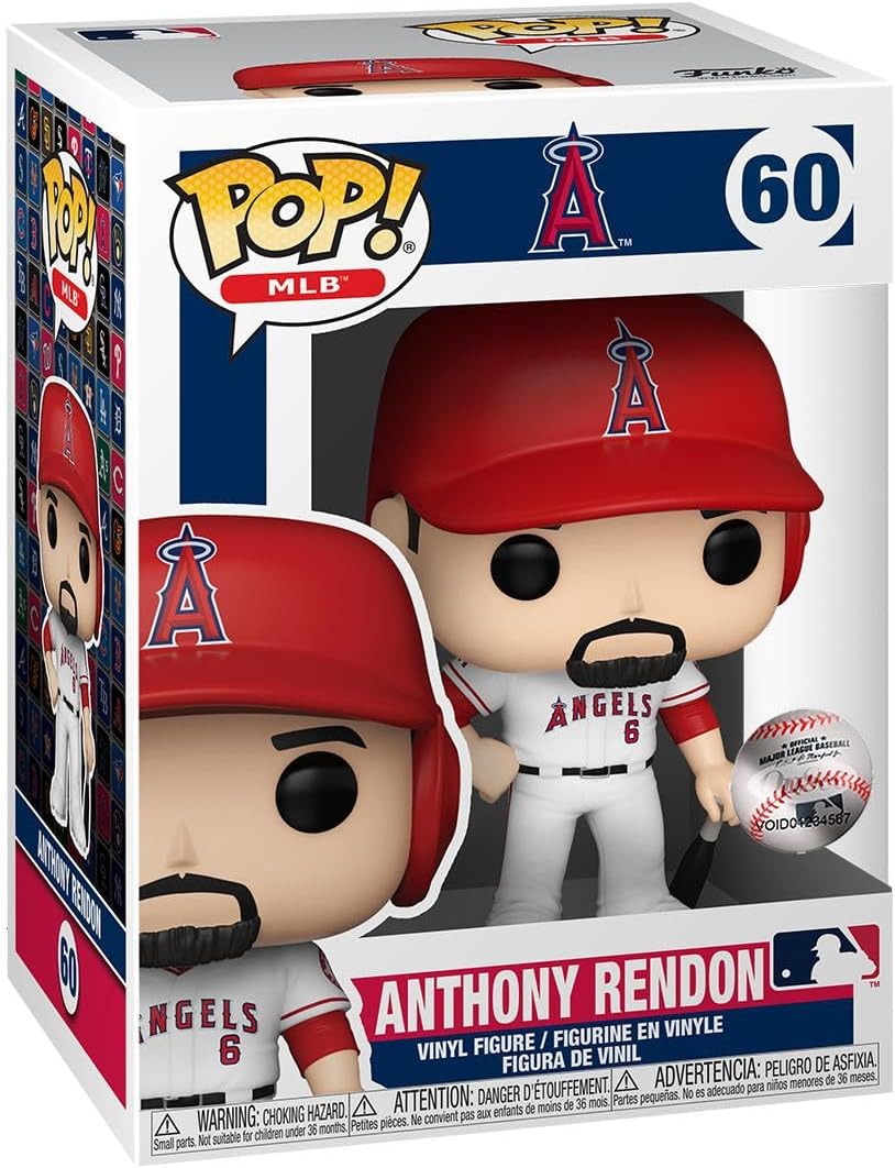 Funko POP! MLB: Angels - Anthony Rendon - (Home Uniform) - Vinyl Collectible Figure - Gift Idea - Official Merchandise - Toy for Children and Adults - Sports Fans - Model Figure for Collectors