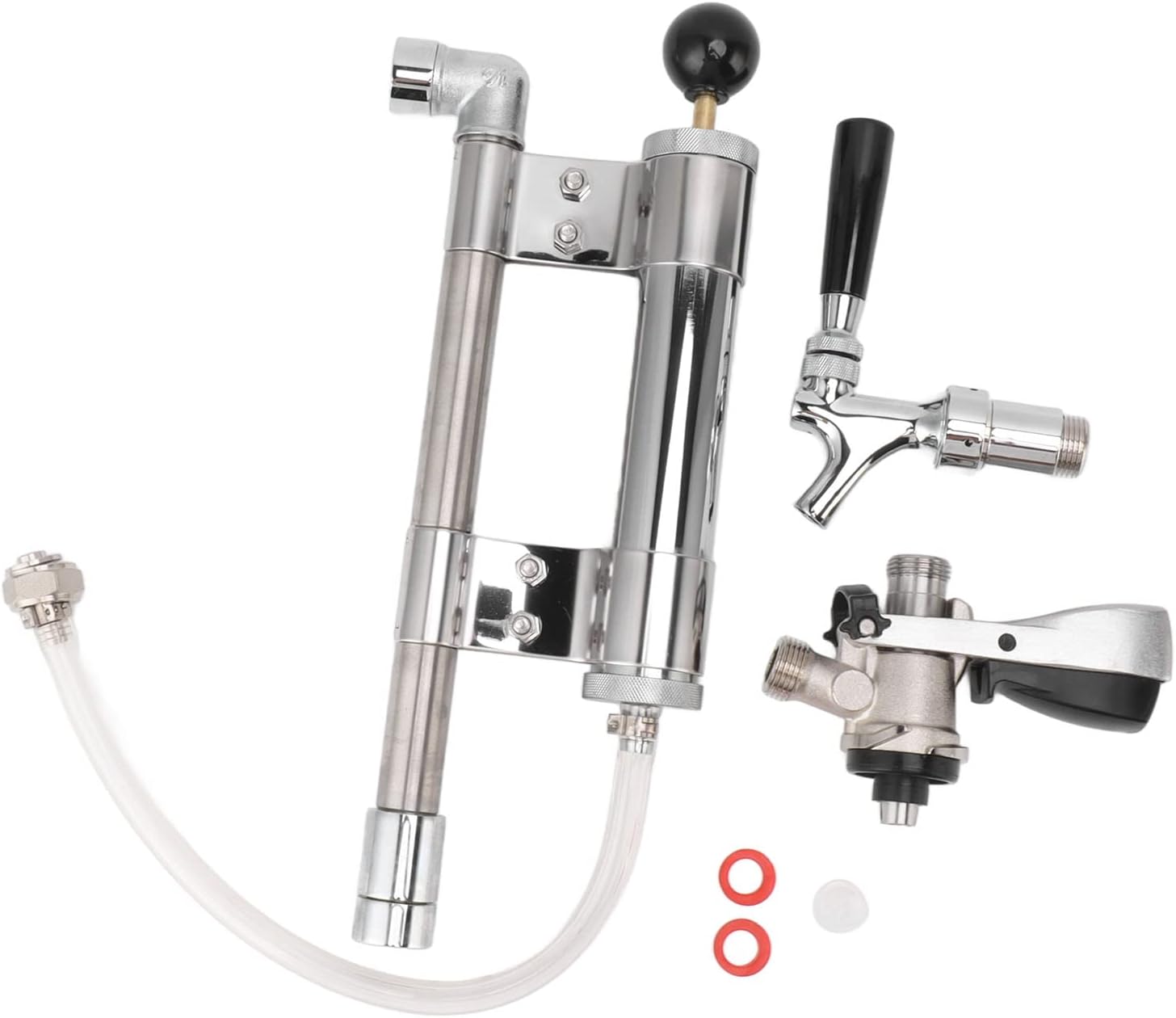 Haofy 8 inch barrel party pump, beer keg tap, keg hand pump, 8 inch picnic pump with beer tap, draft beer party, draft beer party pump