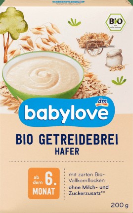 babylove Cereal porridge oats from the 6th month, 200 g