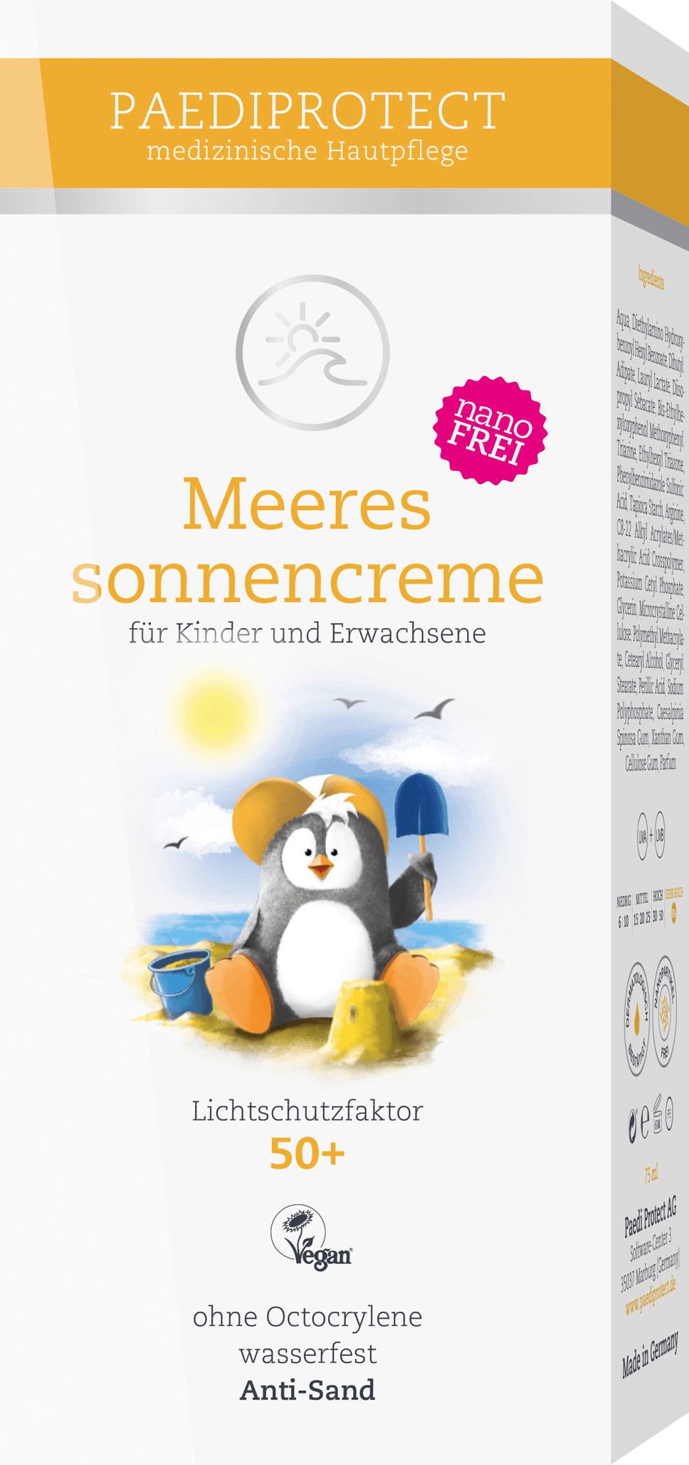 PAEDIPROTECT Meeressonnencreme Lsf 50+, 75 Ml
