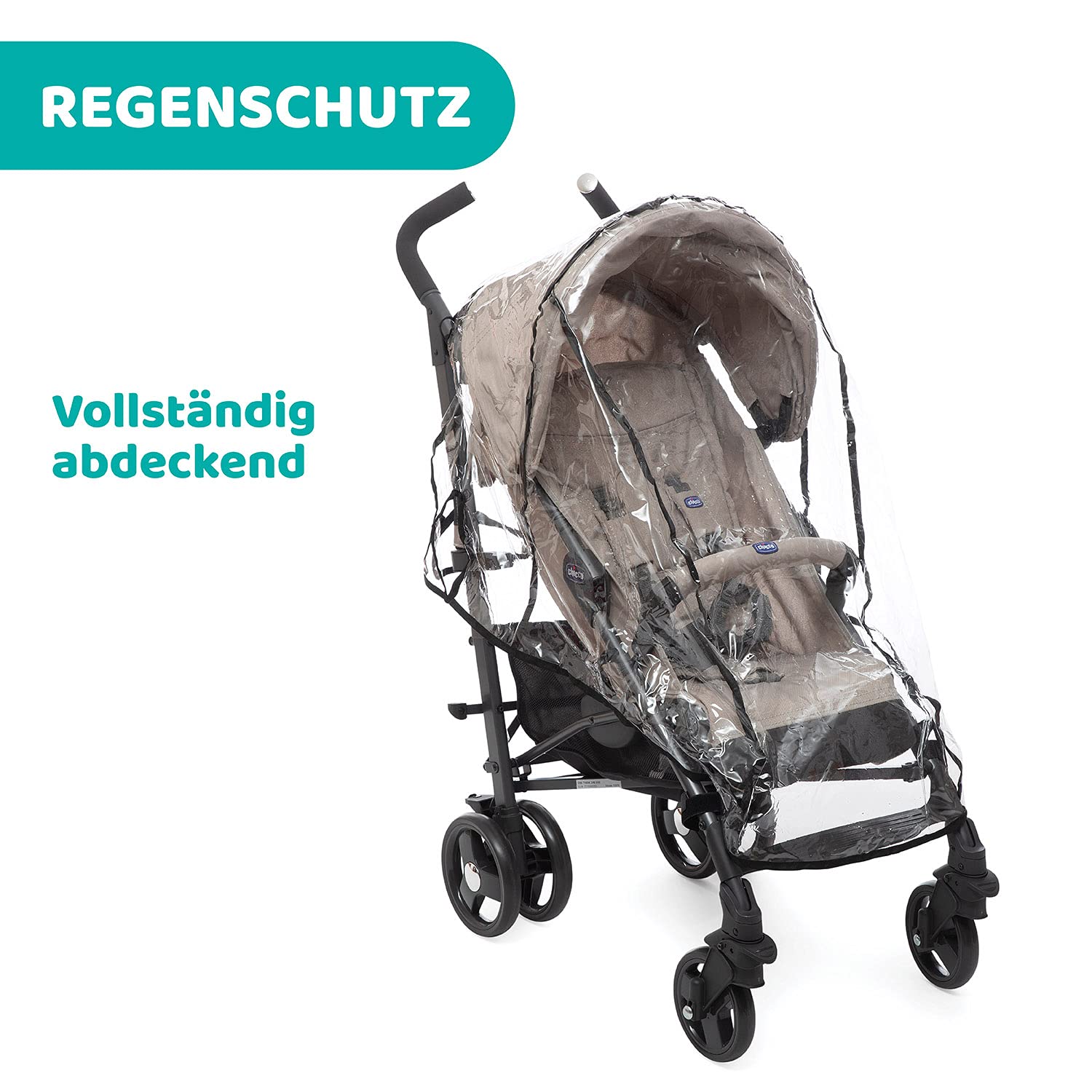 Chicco Liteway 3 Lightweight Foldable Pushchair from 0 Months to 22 kg, Adjustable and Compact Pram with Front Bracket, Sleeping Position, Umbrella Closure, Extendable Hood