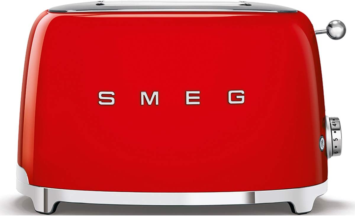 Smeg TSF01RDEU Toaster for Two Slices TSF01RDEU-red, red