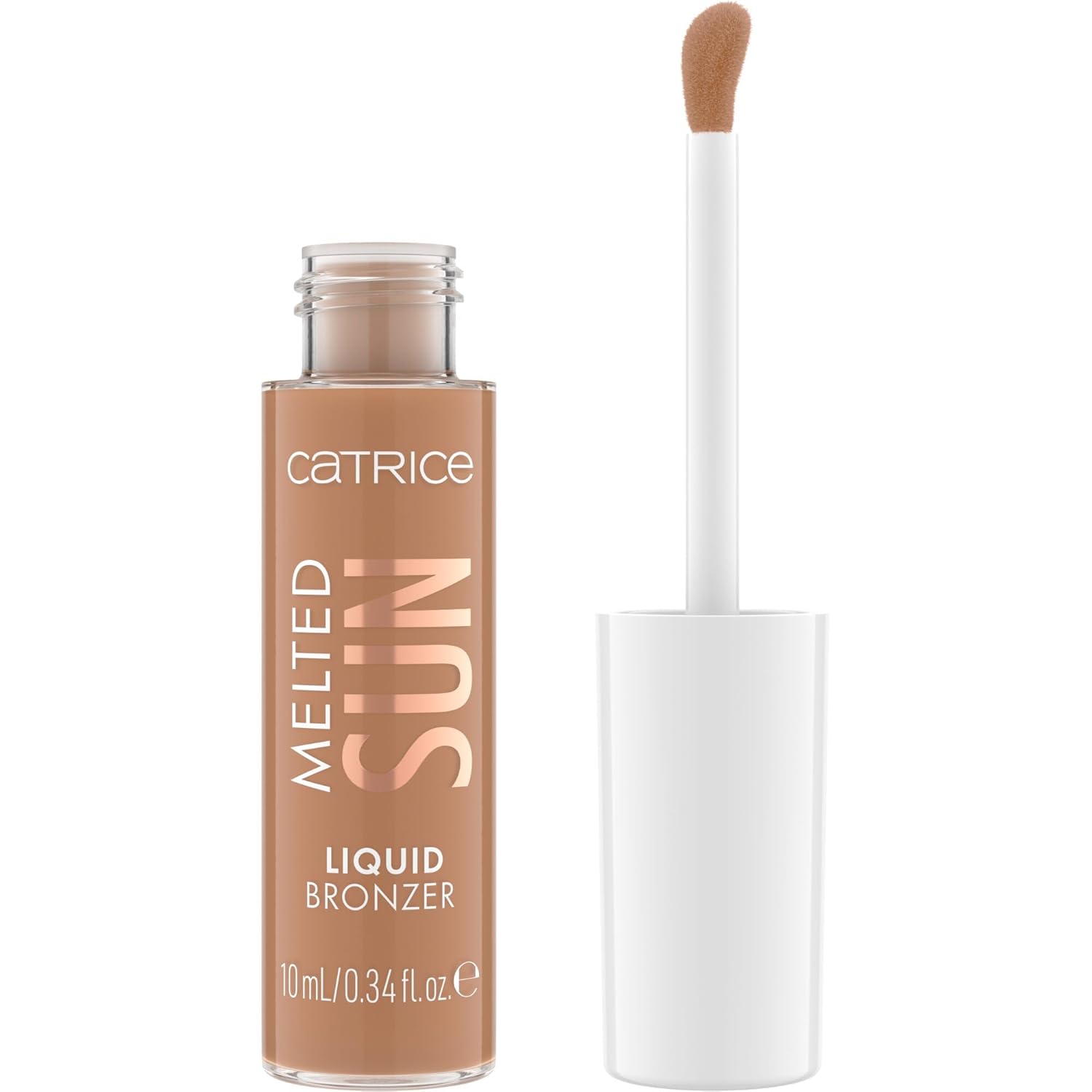 Catrice Melted Sun Liquid Bronzer, No. 015, Brown, Long-Lasting, Defining, Highly Pigmented, Natural, Matt, Vegan, Oil-Free, Perfume Free, Alcohol-Free, Pack of 10 ml