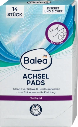 Balea Deodorant armpit pads size M, 14 st