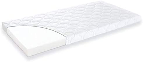 Traeumeland Träumeland T010401 Soft Foam Baby and Cot Mattress with Cotton Cover Size 60 x 120 cm White 2.07 kg