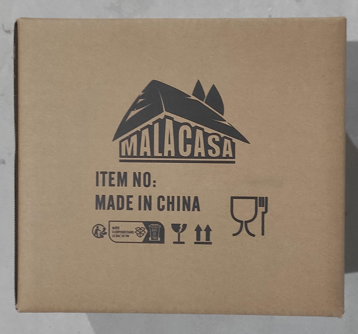 MALACASA, Series Blance 12-Piece Porcelain Coffee Cups Set, Coffee Service Cream White 350 ml Cups 4.5 Inches / 11.5 x 8 x 10.5 cm Coffee Mug Set for 12 People