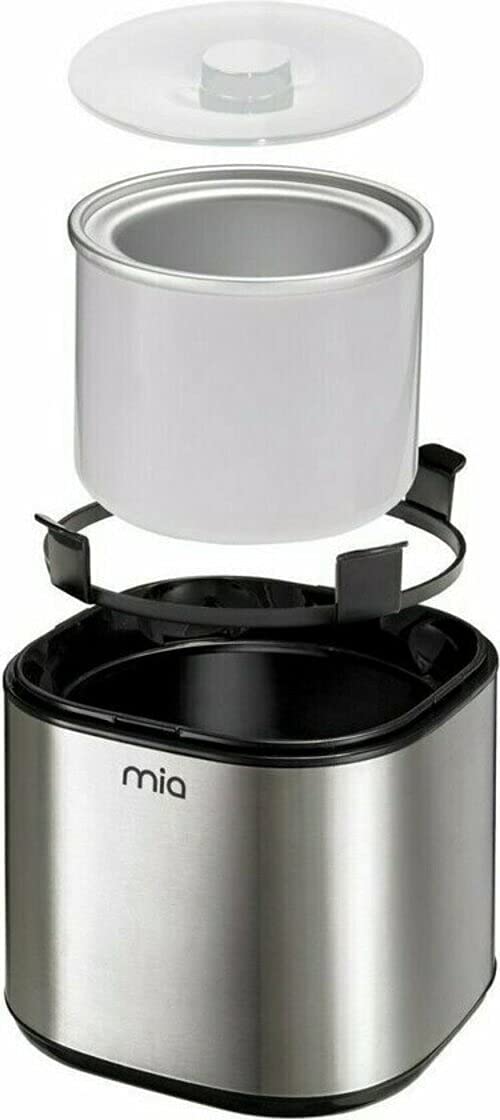 Posten Anker Ice Cream Maker 5 in 1 | Machine for Ice Cream, Soft Ice Cream, Sorbet, Frozen Yoghurt and Ice Cubes | 1.5 L Stainless Steel Container | Easy Preparation | Make Ice Yourself