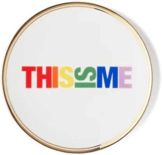 BITOSSI Home Plate Porcelain \'This Is Me\' Funky Table Diameter 17 cm
