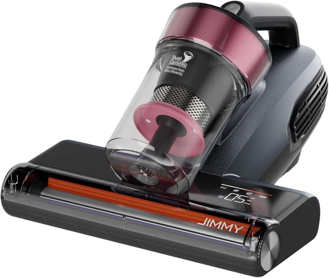 Jimmy BX8 Mite Vacuum Cleaner for Mattresses with UV Light & 65°C Hot Air | Dust Sensor, Negative Ion Function for Air Purification, LED Screen, 15kPa Strong Mite Vacuum Cleaner for Bed, Sofa, Carpet