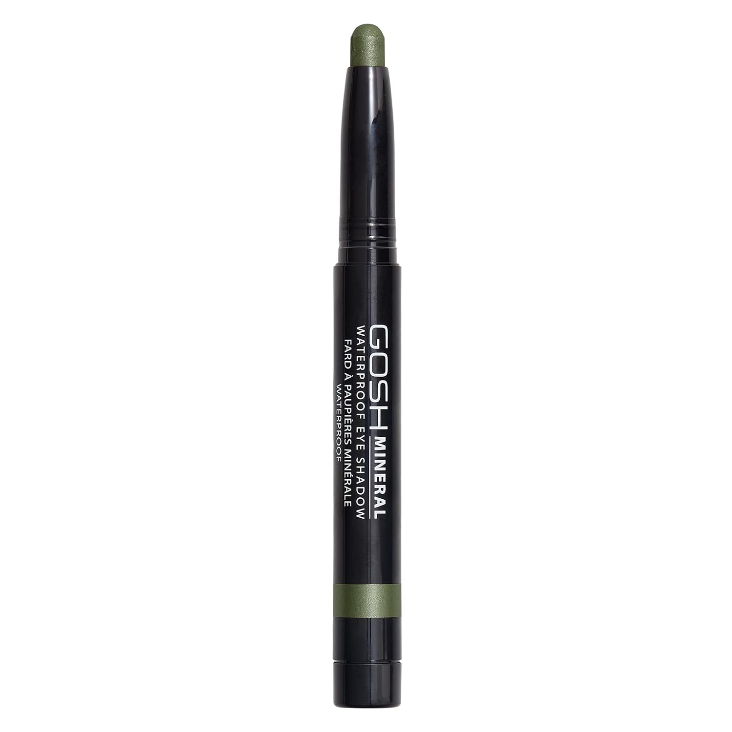 Gosh Mineral Waterproof Eye Shadow, Rotating Eyeshadow Pen with Creamy Texture for Easy Application and Intense Color Result, Waterproof, Long-Lasting & Fragrance Free, 013 Olive Green
