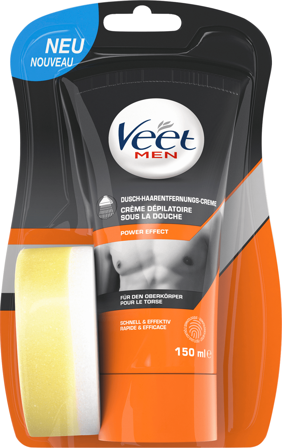Veet Men Shower Hair Removal Cream, 150 Ml