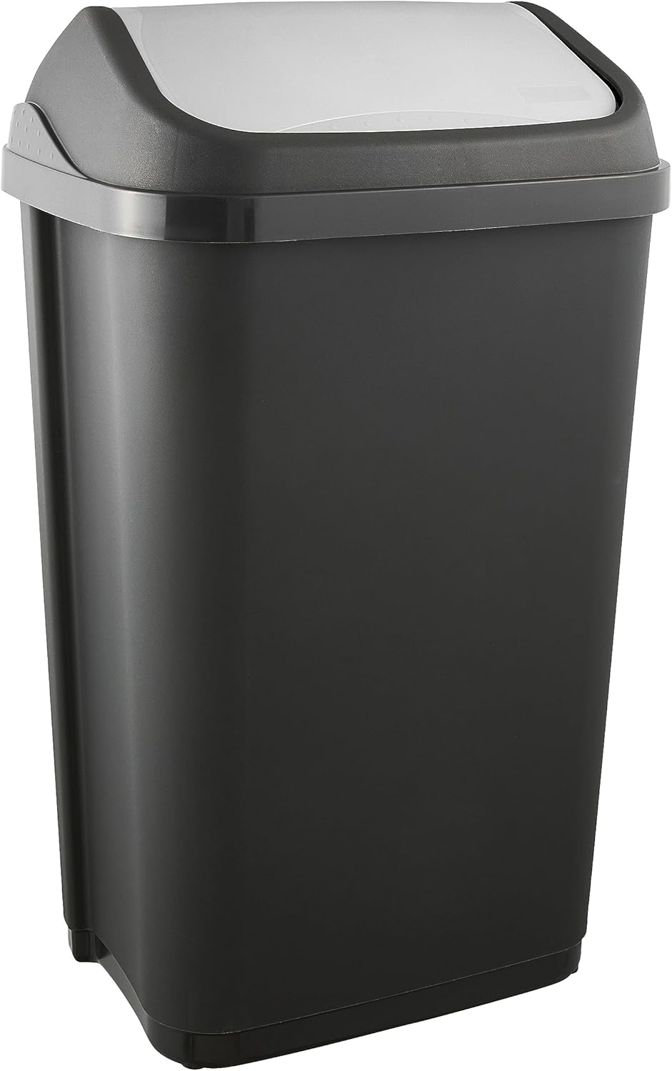 keeeper Trash can with swing cover, 50 l, Swantje, graphite gray