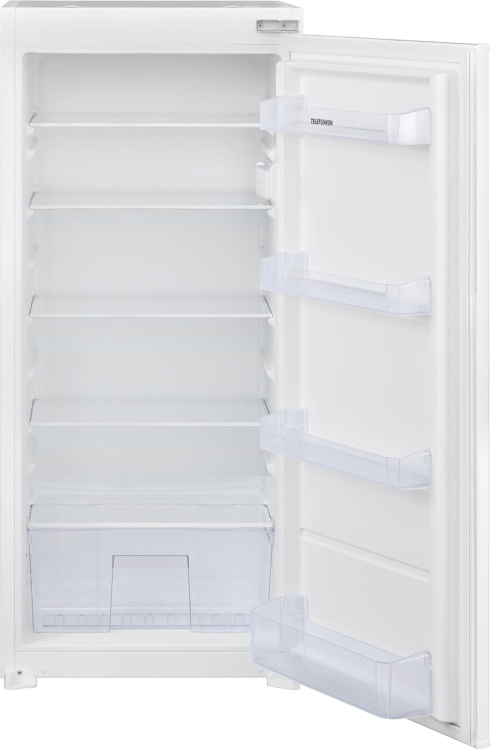 TELEFUNKEN EK123S200E Built-in Fridge without Freezer | 122cm Recess | Towing Door Technology | 193 Liter Net Capacity | Temperature Control | White
