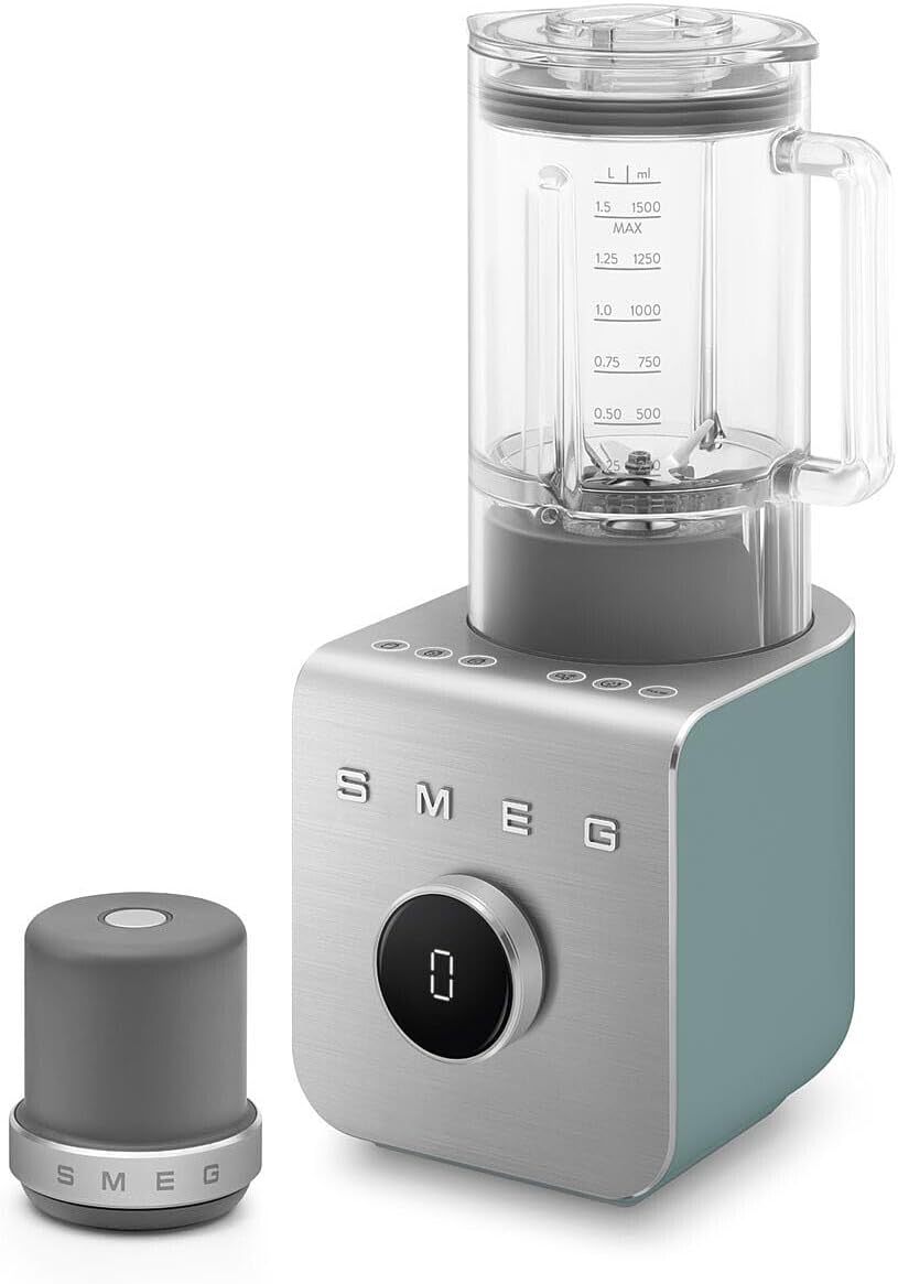 SMEG 50\'s Style Blender 1.5 Litre 1400 W Matt Emerald Green / Aluminium