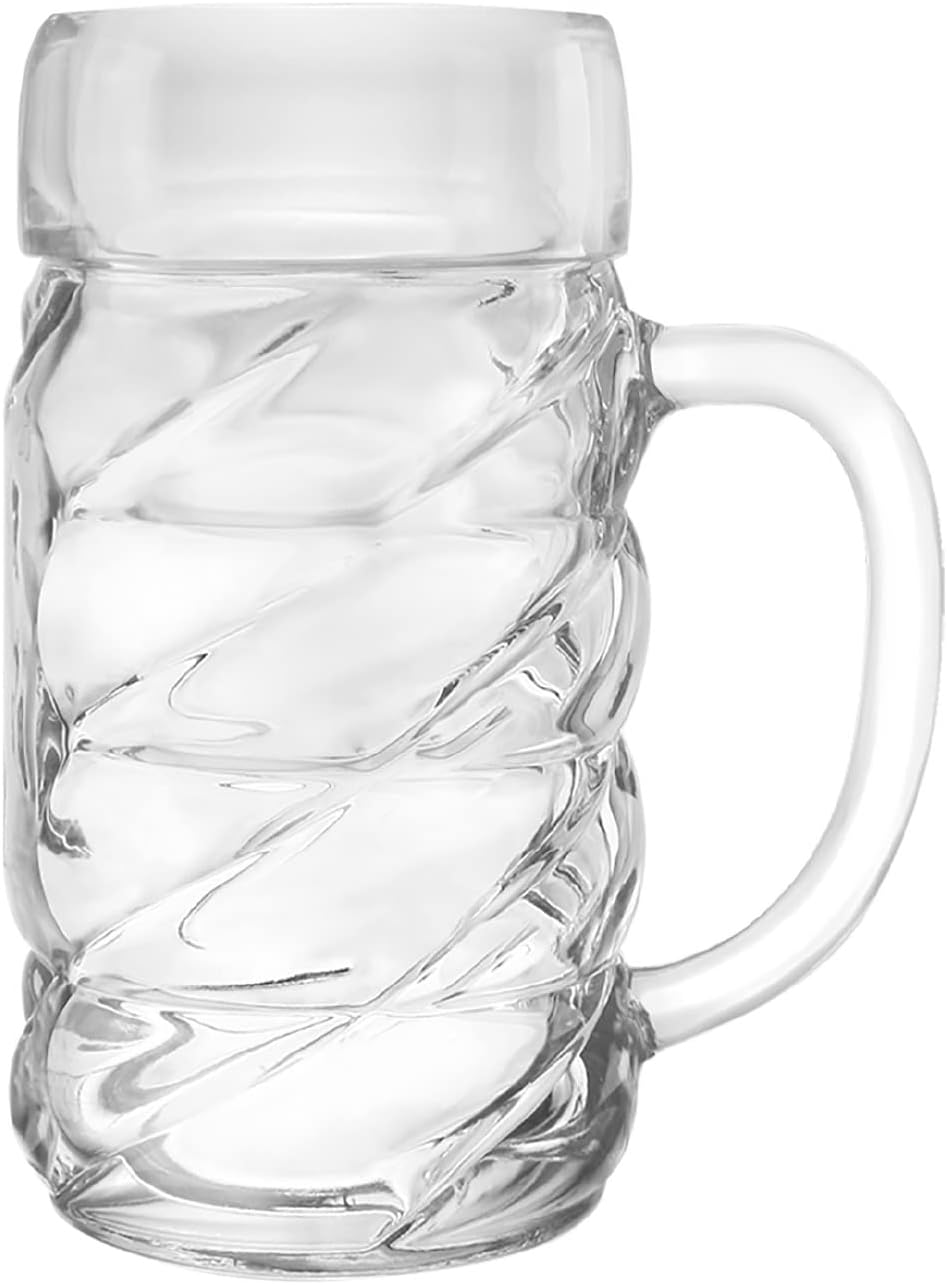 Stölzle Lausitz Diamond Beer Mugs / Set of 6 Beer Mugs 0.3 Litres with Sign / Stable Beer Jug / Beer Glasses 0.3 Litres Made of Soda Lime Glass / Beer Mug 0.3 L Dishwasher Safe