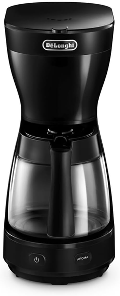 DeLonghi ICM 16210 Freestanding Drip Coffee Maker 1.25L 10cups Black - Coffee Makers (Freestanding, Drip Coffee Maker, 1.25 L, 1200 W, Black)