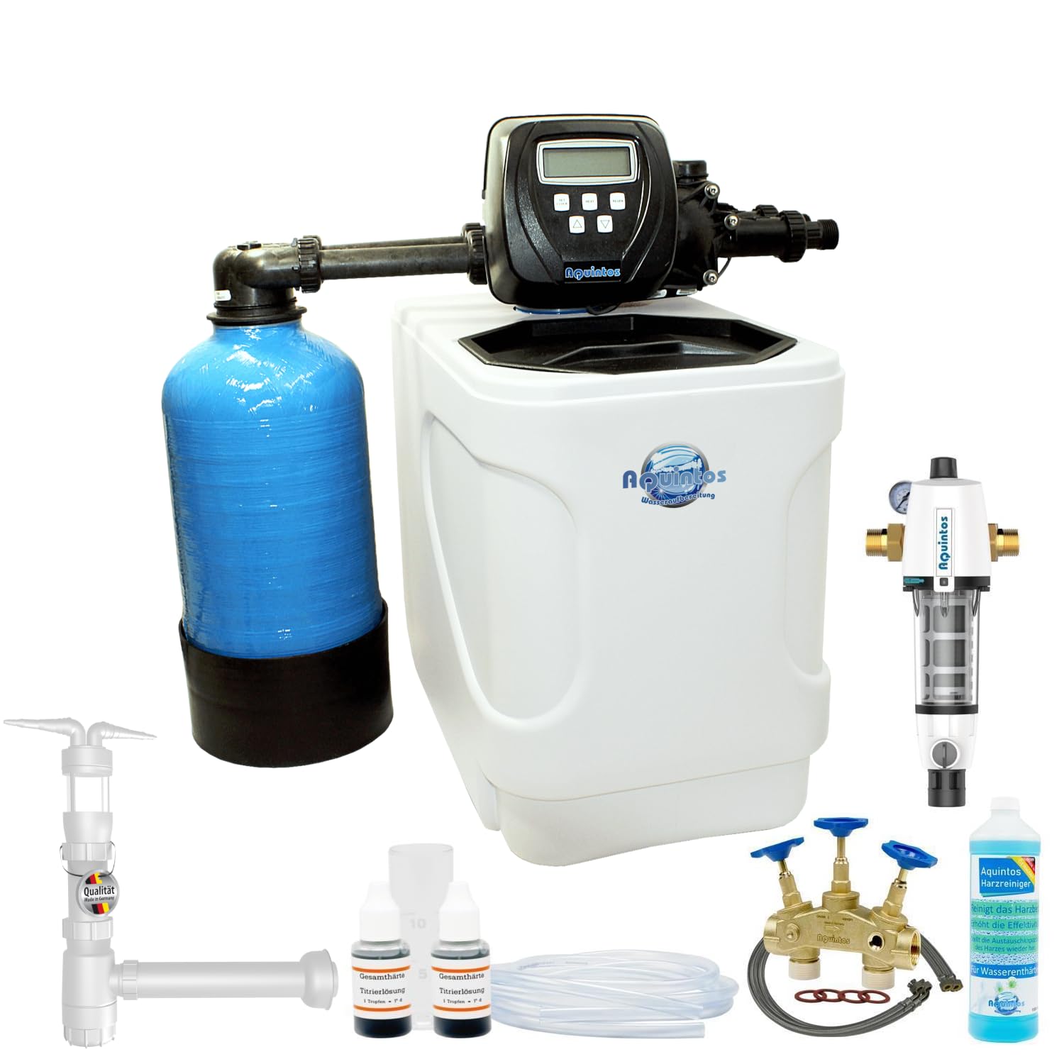 MKC Twin Double Softening System - Fully Automatic Water Softening with Dual System | Efficient Limescale Protection Solution for Household & Commercial (Set 5)