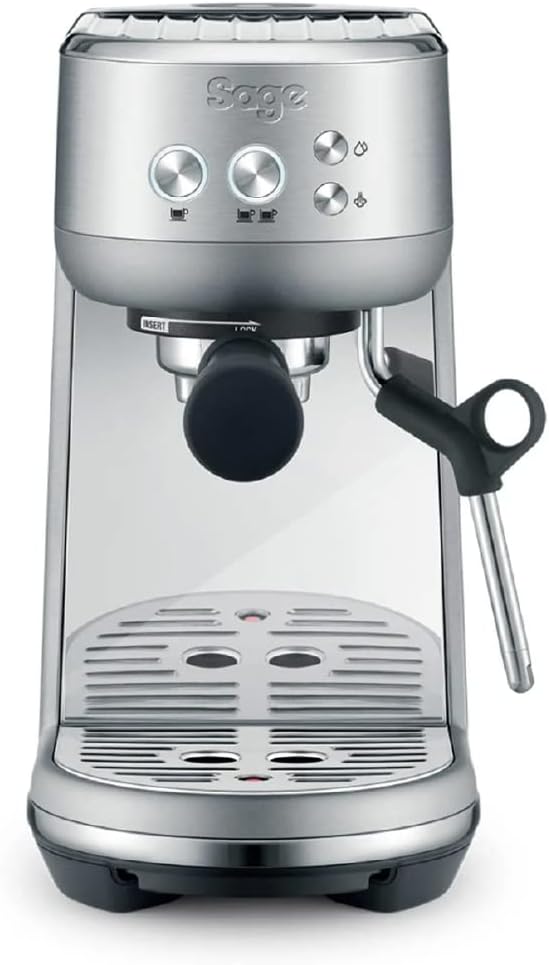 Sage - The Bambino - Compact coffee maker with automatic milk frother - Brushed stainless steel