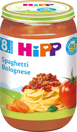 HiPP Menü Spaghetti Bolognese ab dem 8. Monat, 220 g