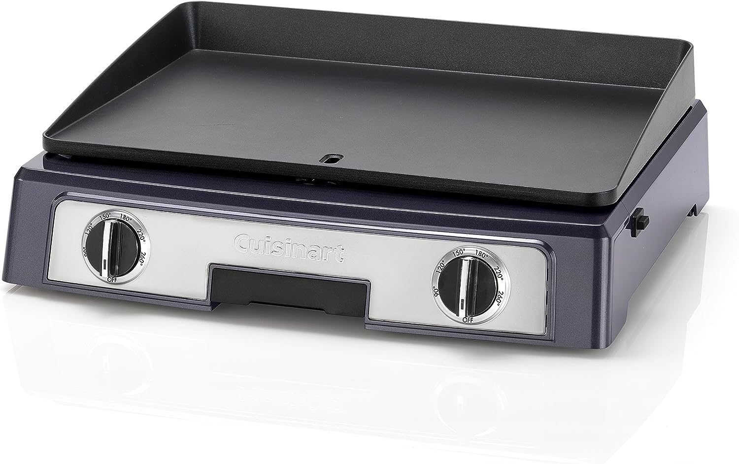Cuisinart Style Collection PL60U Entertainment Grill | Dual Zone Temperature Control | Non Stick Removable Plate | Midnight Grey