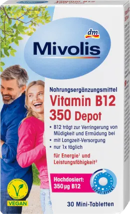 Mivolis Vitamin B12 350 Depot, 30 mini tablets, 6 g