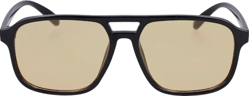 SUNDANCE Adult sunglasses, black frame, beige lenses, 1 pc.