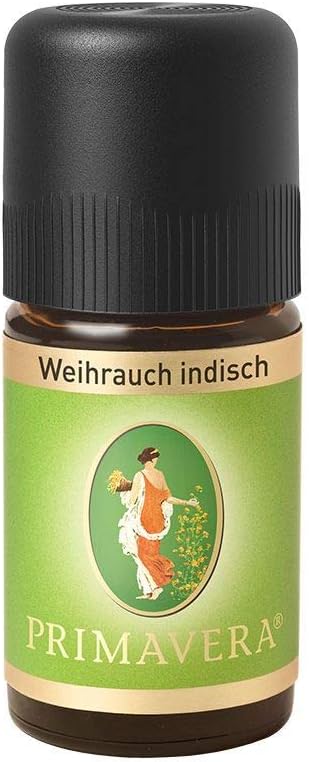 PRIMAVERA Incense Essential Oil Indian 5 ml - Aroma Oil, Fragrance Oil, Aromatherapy - Cleansing, Balancing - Vegan