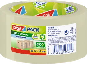 Tesa adhesive tape Eco & Strong transparent, 66 m