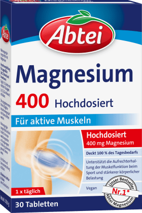 Abtei Magnesium 400 Tabletten 30 St, 38,6 g