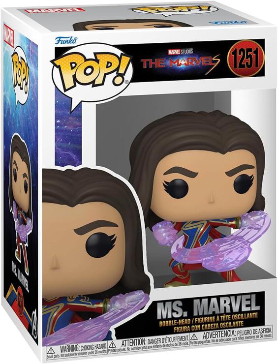 Funko Pop! Vinyl: The Marvels - Ms. Marvel - Vinyl Collectible Figure - Gift Idea - Official Merchandise - Toys For Children and Adults - Movies Fans - Model Figure For Collectors and Display