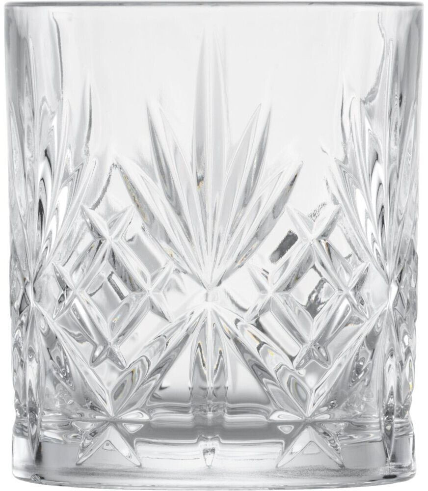Schott Zwiesel Whiskey Glass Show (Set of 4), Graceful Tumbler for Whiskey With Relieff, Dishwasher-Safe Crystal Glasses (Item No. 121877)