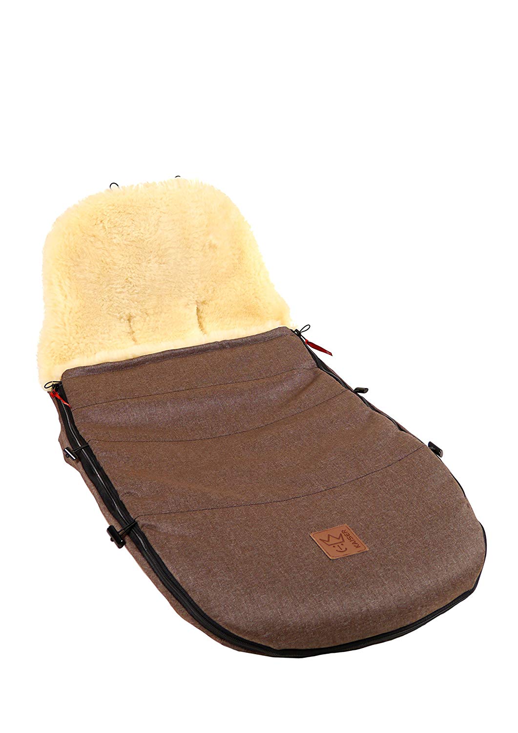 Kaiser 6512075 Pushchair Footmuff Suitable for Bugaboo and Joolz Brown Melange