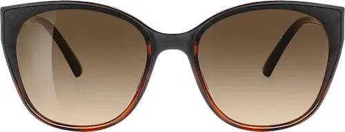 Adult sunglasses, brown and black frame, brown tinted lenses, 1 pc.