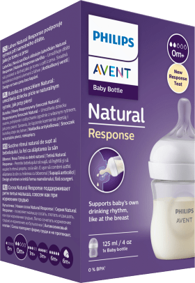 Philips Avent Baby bottle natural response white, from birth, 125 ml, 1 st